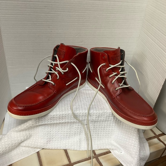 UGG Red Leather Fashion Boots